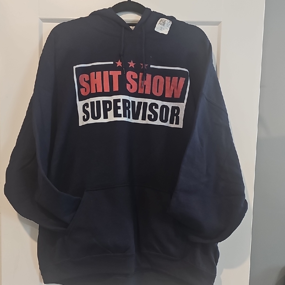 S*** SHOW Dark Blue Graphic Hoodie NEW Size XXL